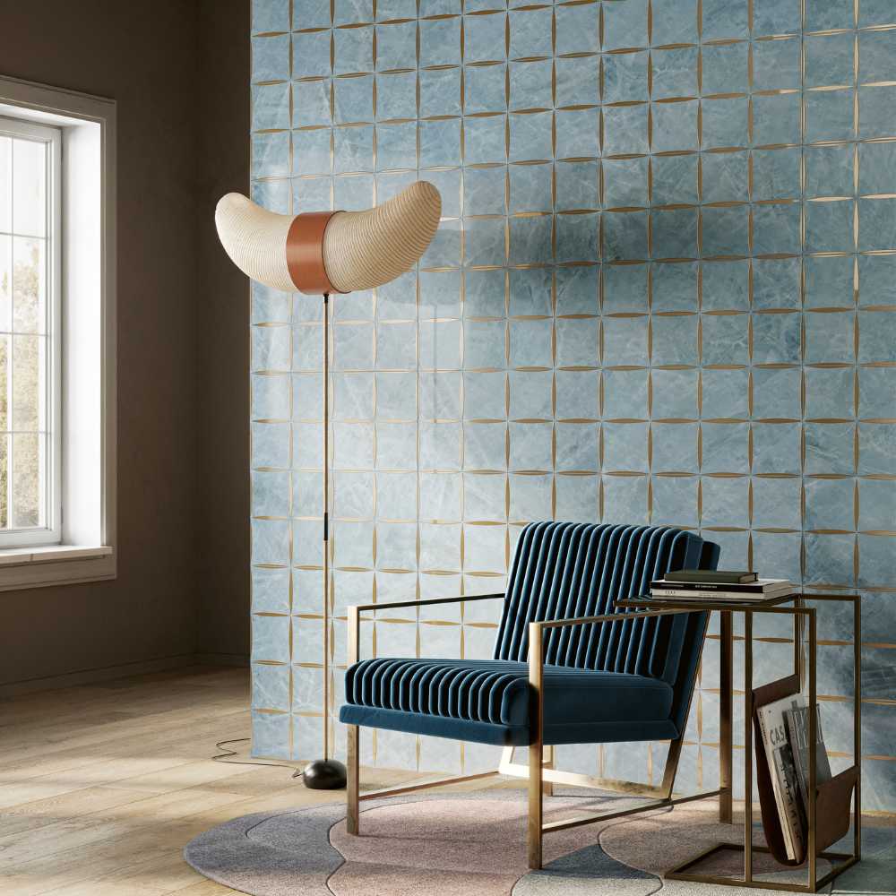 Aqua 12X24 Deco Polished
